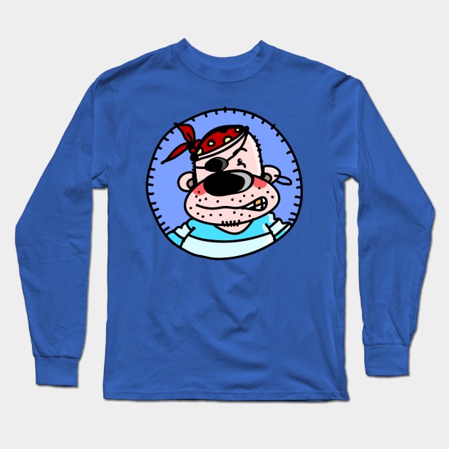 Funny Pirate Long Sleeve T-Shirt by schlag.art